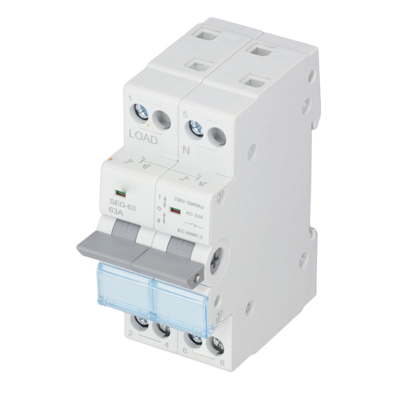 DC Isolator Switch 230V 63A 2P Dual Power Disconnect Switch