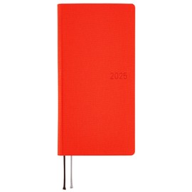 Hobonichi Techo 2025 Weeks MEGA [English/Tall and Slim Size/January Start/Planner] Colors: Chili Pepper