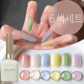 Durman Pastel Syrup Gel Nail Polish, 1 pack, 60g, mixed / 더로만 파스텔 시럽 젤 네일 폴리쉬, 1개, 60g, 혼합