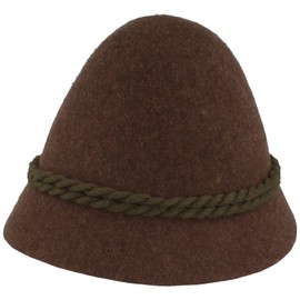 Faustmann Bavarian Men's Costume Hat Stopper Hat, brown