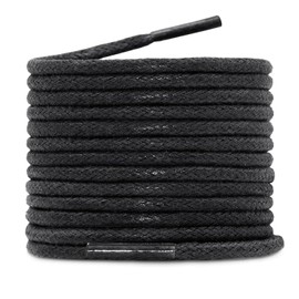 Ezfishoom 2 Pairs (4 Pieces) Wax Laces - Leather Shoes, Shoelaces/Business Shoes, Laces, Shoe Laces, Thickness Approx. 0.1 inches (2.5 mm), Unisex, 23.6 - 55.1 inches (60 - 140 cm), 7 Colors, Braided