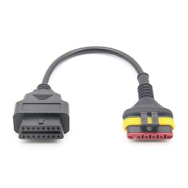 eMoto Solution Universal 6-Pin to 16-Pin OBD Adapter Motorcycle Cable for Benelli Motorbikes