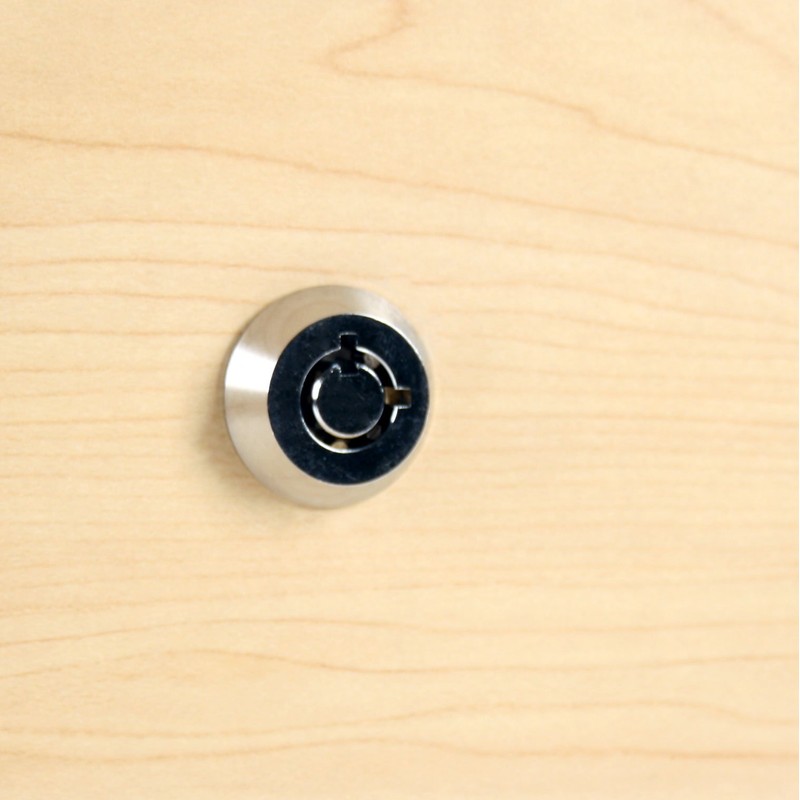 FJM Security 2400AS-KD Tubular Cam Lock with 5/8" Cylinder and