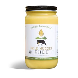 TRADITIONAL GHEE BY GOLD NUGGET GHEE, USDA ORGANIC, FULL-YEAR/PASTURE-RAISED, GRASS-FED BUTTER 32oz