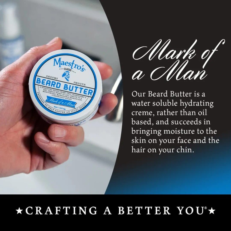 Maestro's Classic Crema Para Barba | Crema Para Barba Antipi