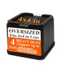 MYMULIKE Bed Risers Oversized, 4 Inch Heavy Duty Furniture Risers