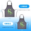 XonyiCos Kids Boys Dinosaur Apron with Pockets, Girls Aprons for