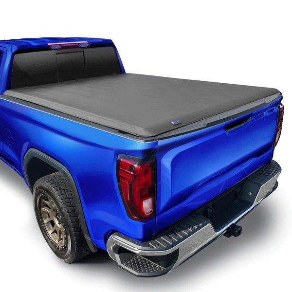 Tyger Auto T1 Soft Roll-up Truck Bed Tonneau Cover Compatible with 2020-2024 Chevy Silverado GMC Sierra 2500 3500HD | 6'10" (82") Bed | TG-BC1C9212
