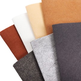 ZAIONE Felt Fabric Sheets Bundle: Stiff 7 Rolls 21cm x 90cm Assorted Color Non-Woven Acrylic Craft Fabric for DIY Craftwork Sewing Patchwork Material (Grey Brown Color Series)