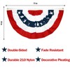 1.5x3Ft USA Patriotic Pleated Fan Flag - 6PCS American US