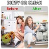 Clean Dirty Dishwasher Magnet Sign, Kaluofan Round Cleaning Dishwasher Sign