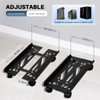 Hovadova Mobile PC Stand, Adjustable Metal Computer Tower Stand, PC