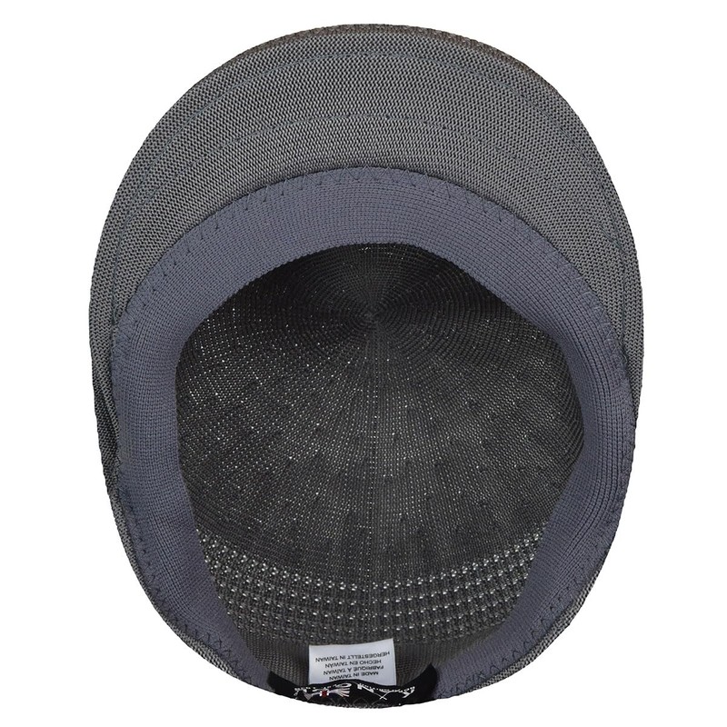 Kangol Tropic Ventair 504 Flat Cap, Grey (Charcoal), Small