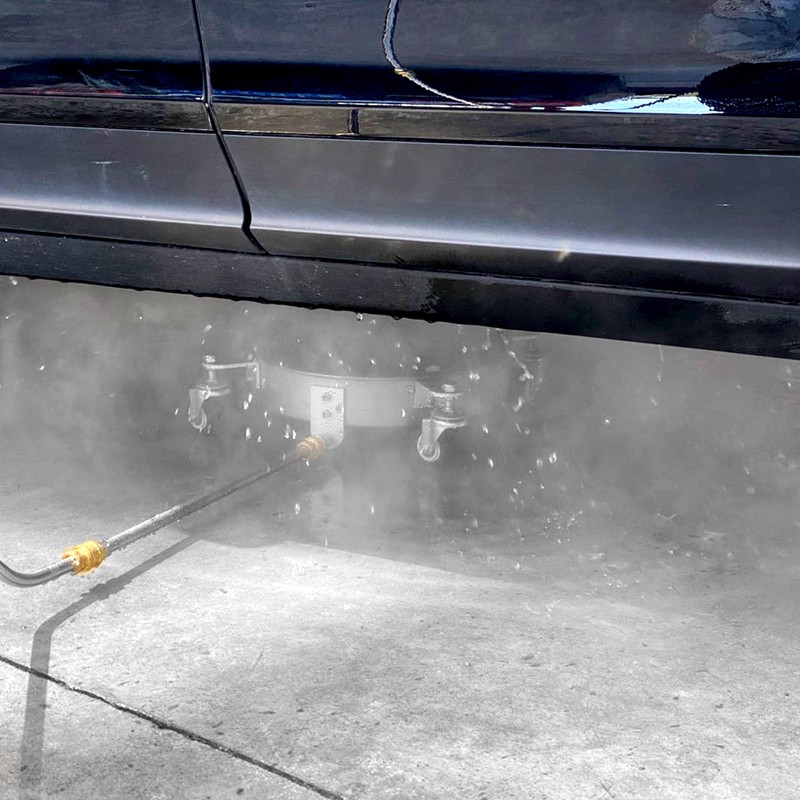 JOEJET Undercarriage Pressure Washer Attachment, Undercarriage Cleaner with 4 Wheels,