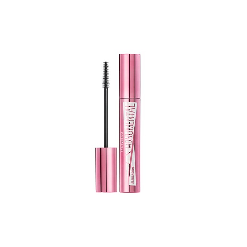 Renova Mascara Monumental Alargamiento, Negro, 6 g