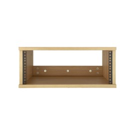 fmuser 4U Wooden Desktop Studio Rack, Standard Rack for Equipment in Golden Oak Finish,The Perfect Solution for Keeping Your Studio Tidy and Organized