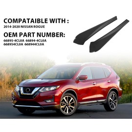 YLT AUTO Pair of Front Windshield Wiper Cowl Cover Compatible with 2014-2020 Nissan Rogue Left and Right Side Cowl Extension Trim Fender Cover Replacement 66895-4CL0A 66894-4CL0A