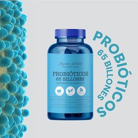 Probióticos 65 Billones, 120 Cápsulas, Suplemento Alimenticio Vegano, 500 mg c/u, Joycare Juliana