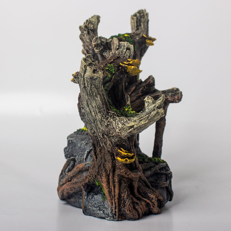 TAOMYPETS Fish Tank Decorations Aquarium Décor Resin Artificial Tree Trunk