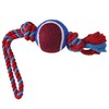 LOVINPUP Dog Rope Toy with Tennis Ball, Nylon Rope with