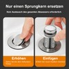 304 Stainless Steel Drain Plug, Upgraded Metal Drain Plug, Universal,