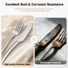 Silverware Set for 4, 20 Piece Stainless Steel Flatware Cutlery