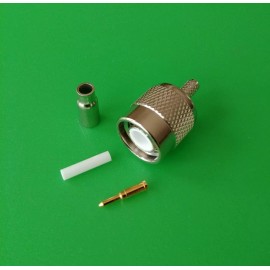 DLS (1 PACK) TNC Male Crimp Connector for RG174/U RG316 LMR100 Cable - USA Seller