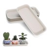 UOIENRT Rectangular Plastic Plant Saucers Tray, Window Sill Plant Tray,