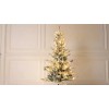 Makeatree 6.5 ft Pre-Lit Flocked Artificial Christmas Tree Slim pencil