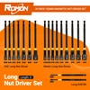 18-Piece Long Magnetic Nut Driver Set for Impact Drill, SAE