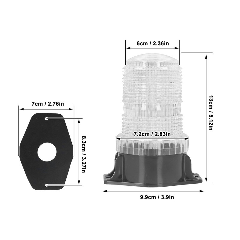LED Forklift Strobe Light Warning Safety Emergency Flashing Beacon IP65