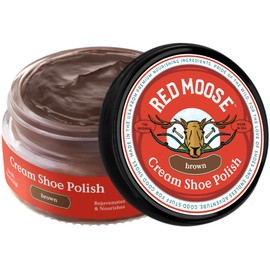 RED MOOSE RED MOOSE Premium Boot and Shoe Cream Polish Brown - Made in the USA