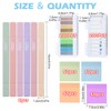 TAIHOBO 600PCS Sticky Notes, 6 Highlighters Pastel with Dual Tip,