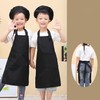 [Stoooduo] 子供用エプロン 調節可能な小学生用エプロン ポケット2つ付き 撥水材質 汚れ防止 無地 シンプル 着脱簡単 ベーキングペインティング