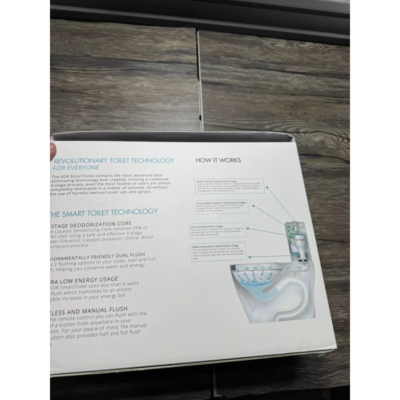 KOR Smart Toilet Combo Dx 100 Automatic Toilet Flusher New