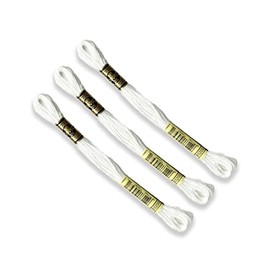 DMC - 3 Stränge Mouliné Spécial 117MC STRAHLENDES WEISS B5200-100% Baumwoll-Stickgarn - Für alle Sticktechniken geeignet, ideal für Kreuzstich