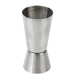 Jigger Spirit Measuring Cup Single and Double Measure - Stainless Steel - 25ml and 50ml - by TRIXES
