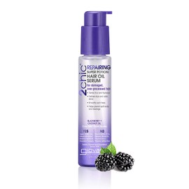Giovanni Repairing Super Potion Hair Serum Blackberry & Coconut Restoring Treatment, No Sulfates, Color Safe, 2.75 oz. (Pack of 1)