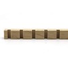 1/2" x 3/4" Maple, Hardwood, Dentil Molding, Decorative Trim (6,