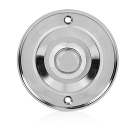 Byron DBW-21073 Bell Push - Flush Mount - Silver/Chrome