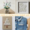 100 Pcs White Buttons for Crafts 1 Inch 2 Hole