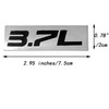 OnlyYou.X 3.7L Engine Emblem 3.7L Engine Badge Thick Decal Sticker