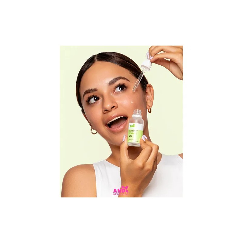 Srum Facial con T Verde AND , Controla Acn y