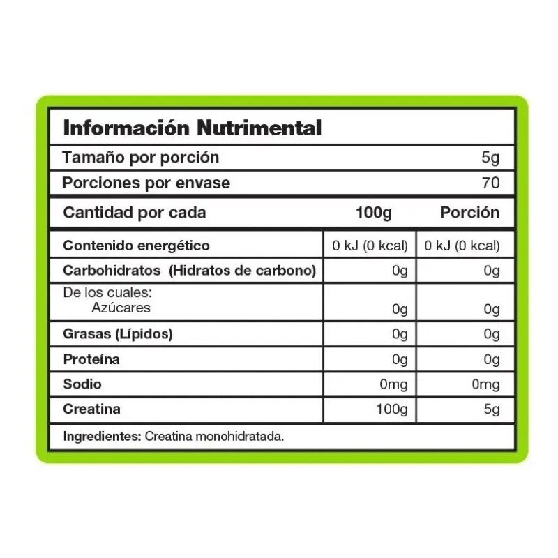 Mad Labz, Creatina Monohidratada 100% Pura, 350g, 70 Servs.