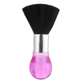2 Colors Professional Neck Face Duster Brush Barber & Salon Hair Clean Hairbrush Cutting Comfortable Grip Hairdressing Styling Tool (Pink)