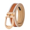 Tonywell Men's Leather Ratchet Belt, 1 3/8" Adjustable Dress Belt,