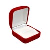 Novel Box Red Flocked Ring Gift Box Jewelry Display