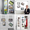 STTMGN Magnetic Picture Frames with Black Border(4"X6",10 Pack),Magnet Photo Frame