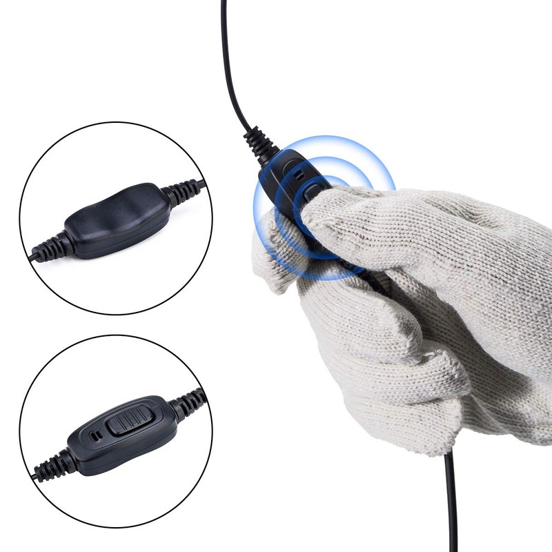Retevis EEK009 Walkie Talkie Headset Security Earpiece, Radio Headset with
