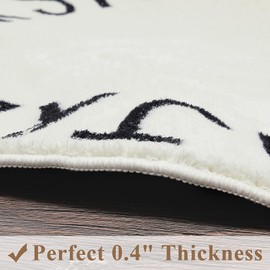 Topotdor Round Kids Play Rug Alphabet Nursery Area Rug Extra Large Soft Crawling Play Mat for Children Toddlers Bedroom (71 inch, Beige)